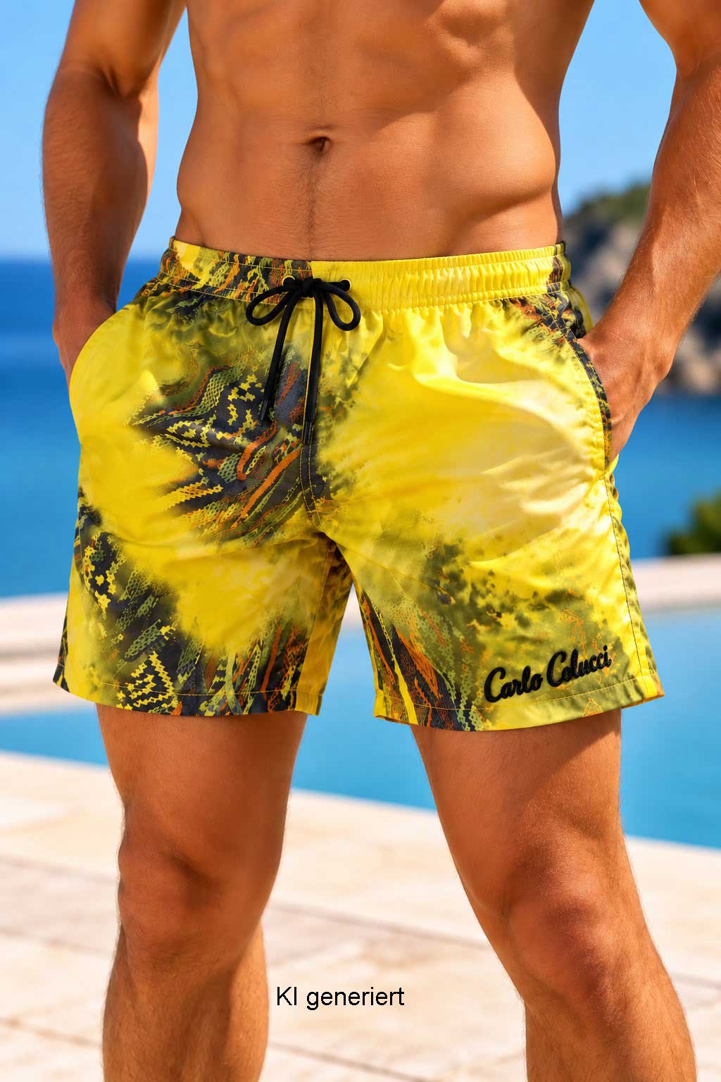Carlo Colucci Badehose Gelb