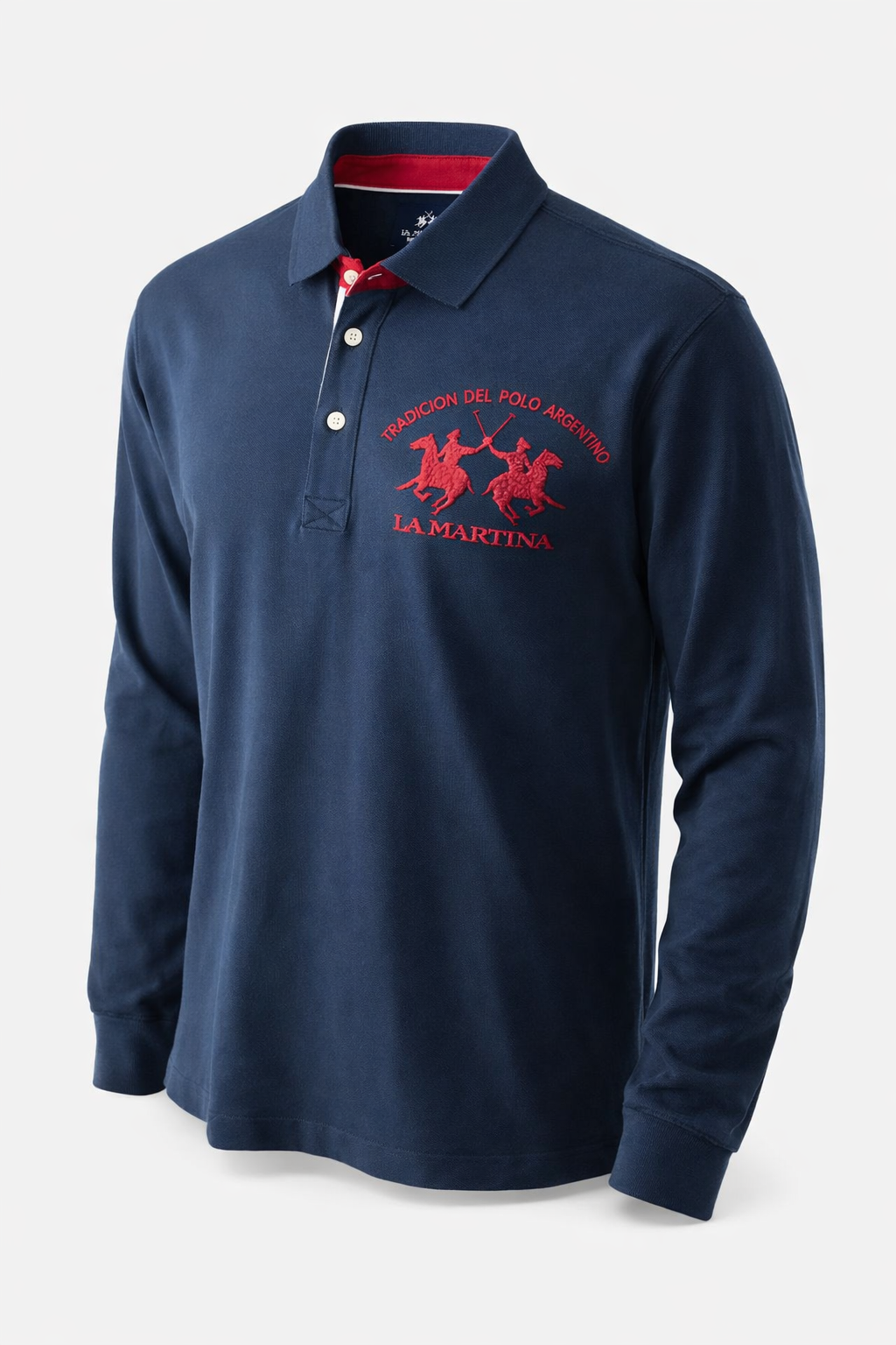 La Martina Poloshirt langarmig Dunkelblau