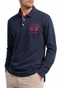 La Martina Poloshirt langarmig Dunkelblau