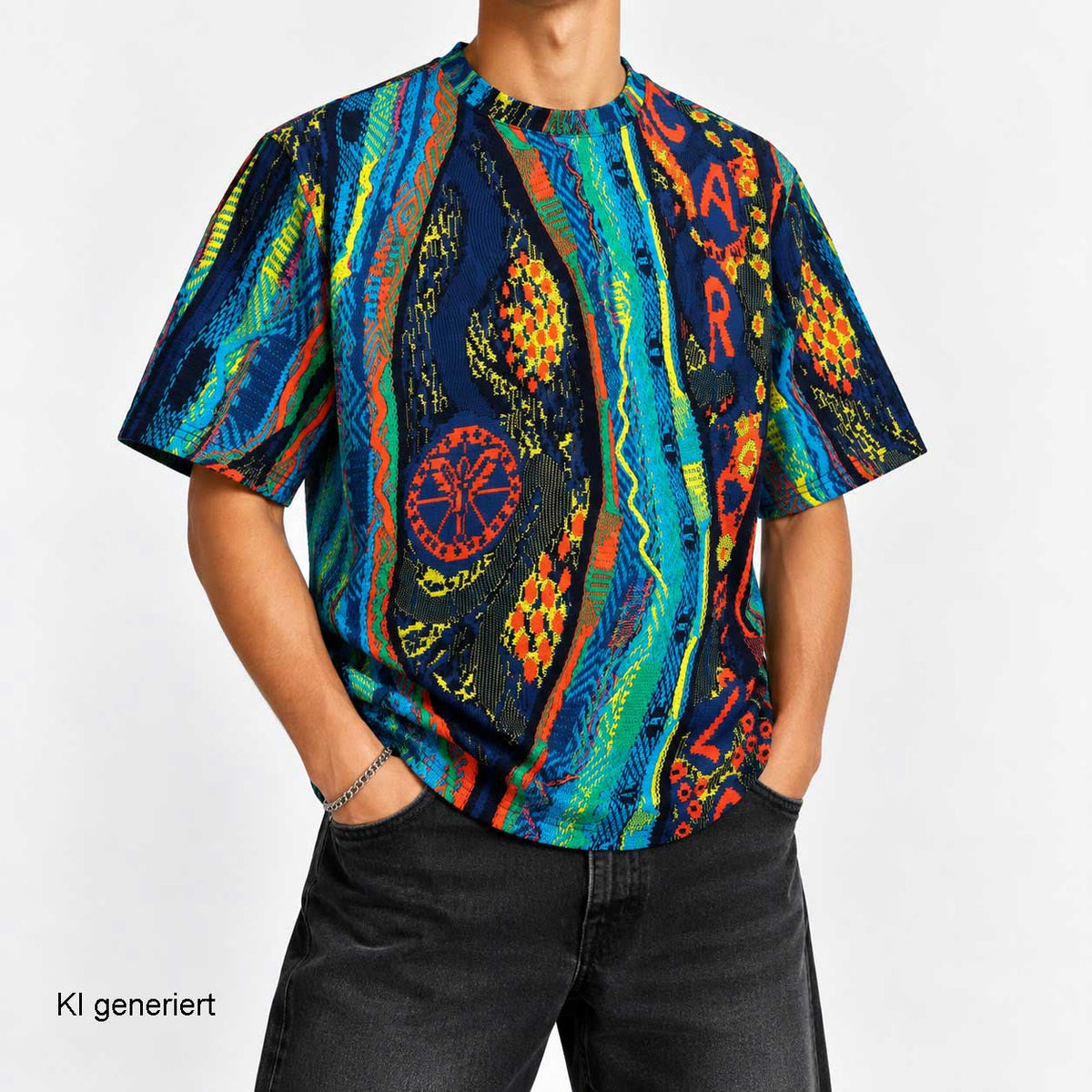 Carlo Colucci T-Shirt Kunterbunt