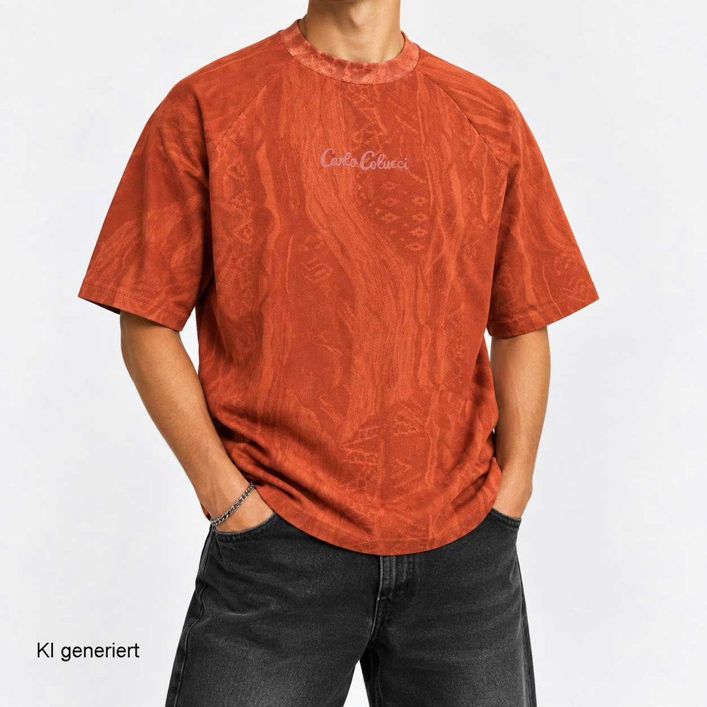 Carlo Colucci T-Shirt Ocker
