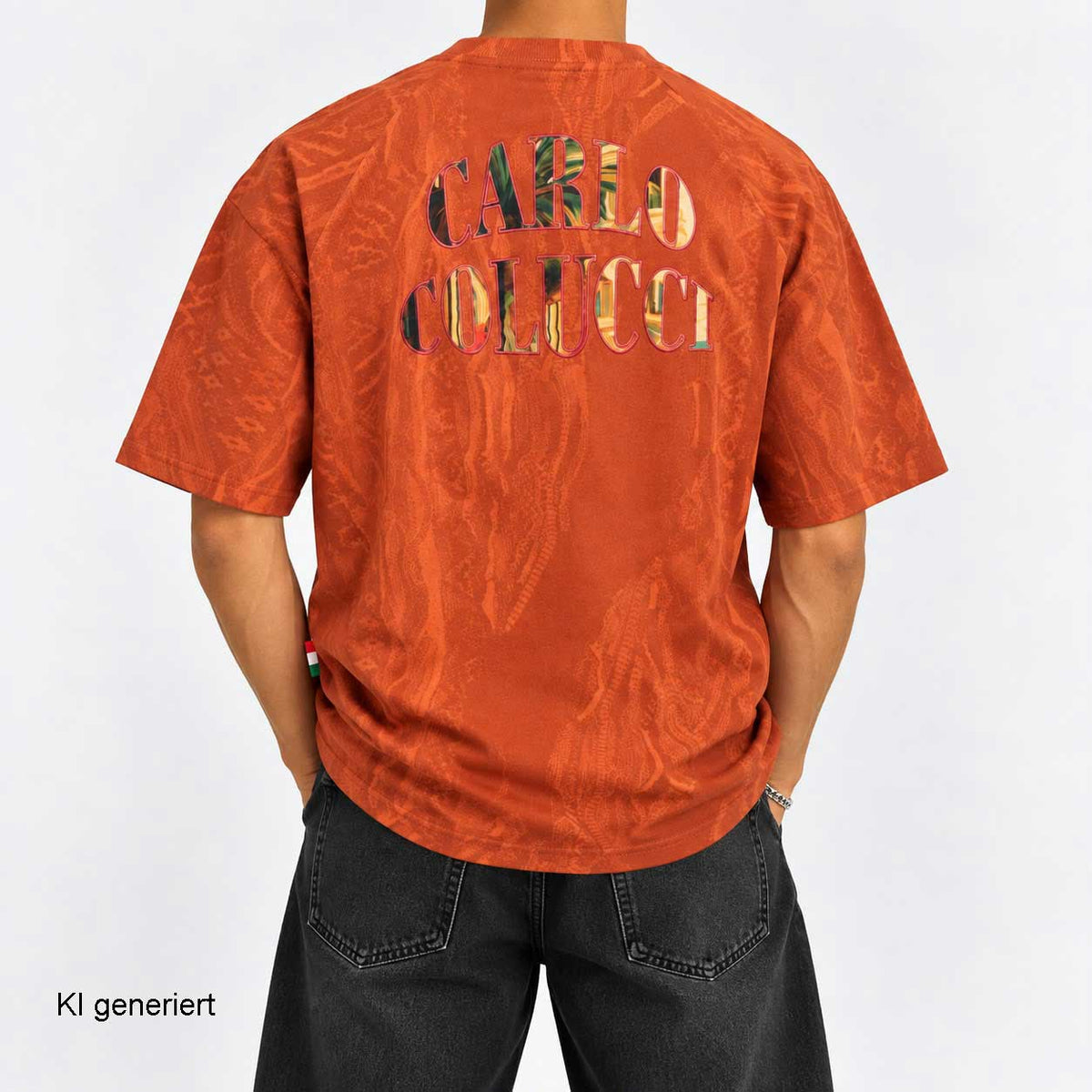 Carlo Colucci T-Shirt Ocker