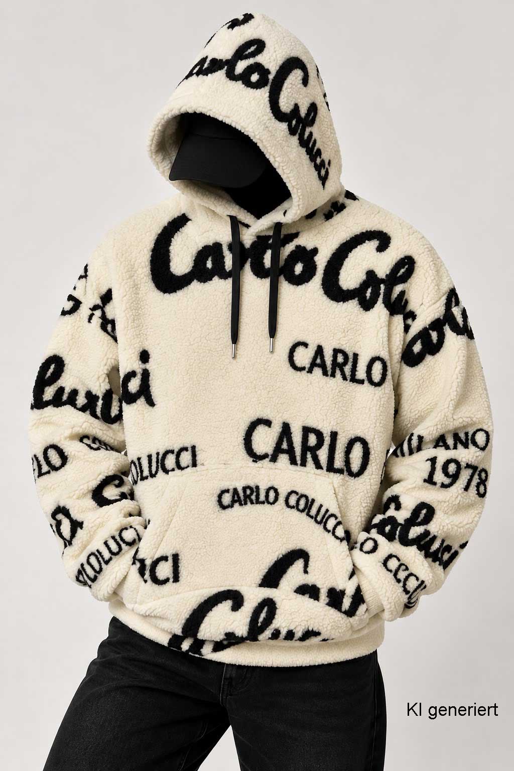 Carlo Colucci Teddypullover Creme