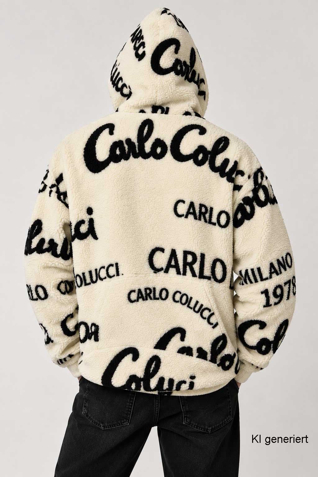 Carlo Colucci Teddypullover Creme