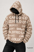Carlo Colucci Teddypullover Hellbraun