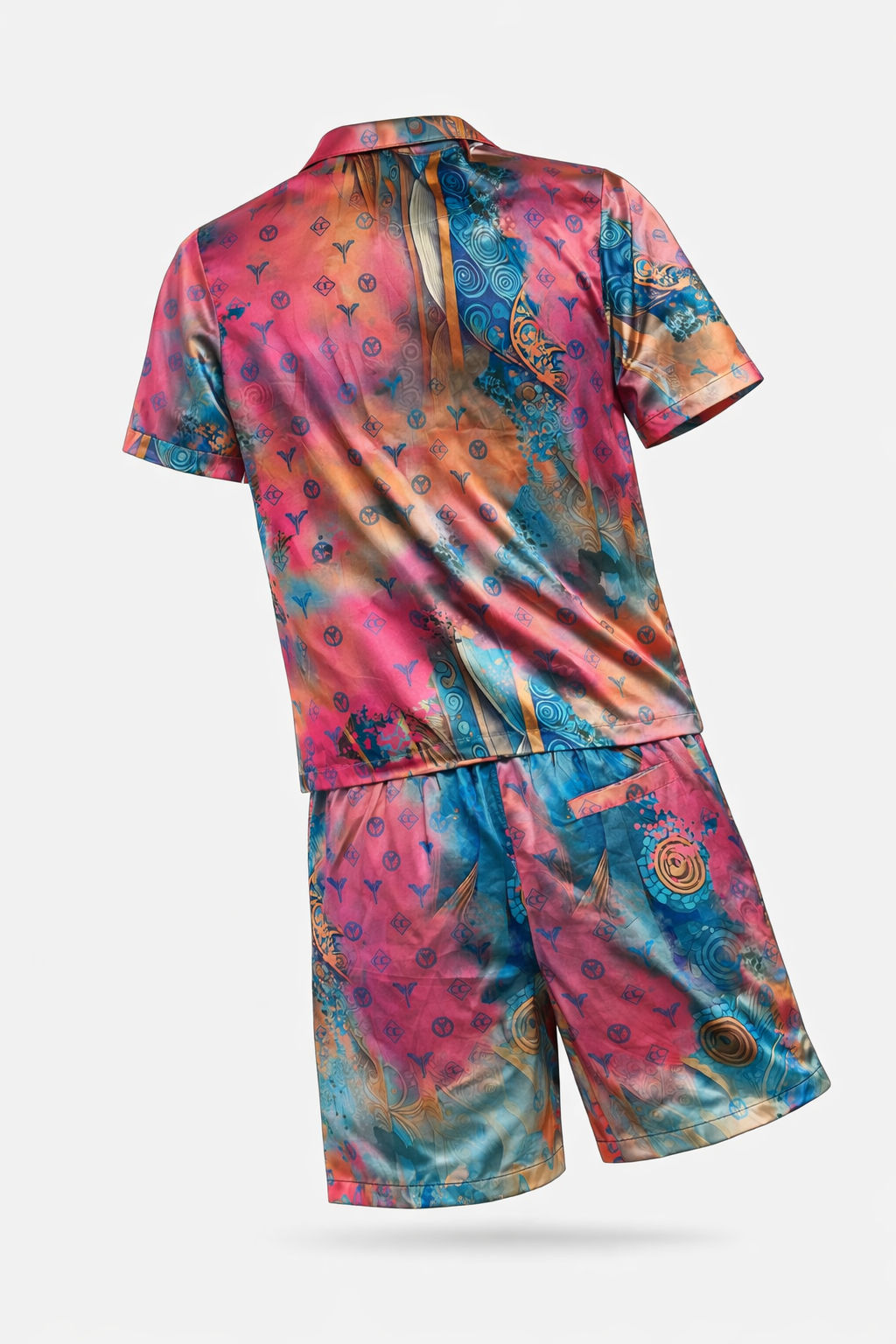 Carlo Colucci Set Satin Style Pinkbunt