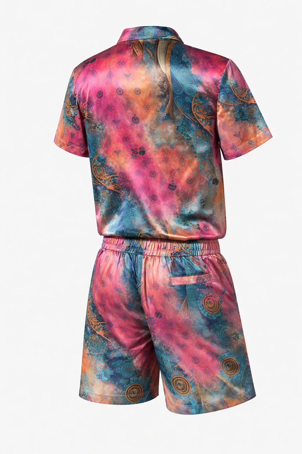 Carlo Colucci Set Satin Style Pinkbunt